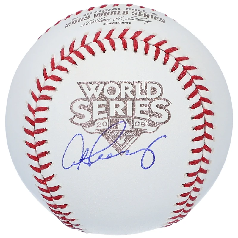 Alex Rodriguez New York Yankees Autographed 2009 World Series Logo Baseball