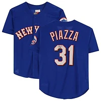Mike Piazza New York Mets Autographed Royal Blue Mitchell & Ness Replica Batting Practice Jersey