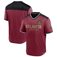 Men's Fanatics Red Atlanta United FC Line Up Striker V-Neck T-Shirt