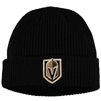Men's Fanatics Black Vegas Golden Knights Core Primary Logo Cuffed Knit Hat