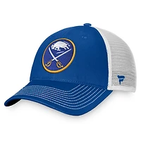 Men's Fanatics Royal/White Buffalo Sabres Core Primary Logo Trucker Adjustable Hat