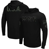 Men's Colosseum Black UCF Knights OHT Military Appreciation Hoodie Long Sleeve T-Shirt