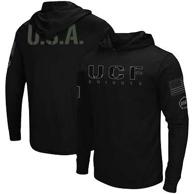 Men's Colosseum Black UCF Knights OHT Military Appreciation Hoodie Long Sleeve T-Shirt