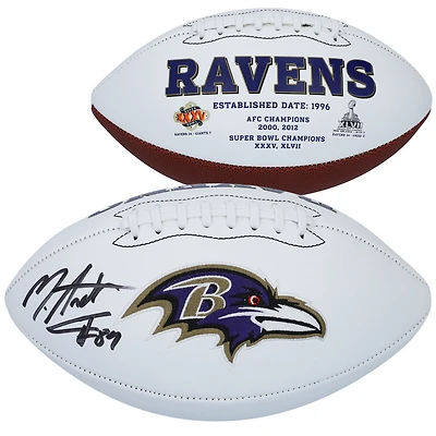 Mark Andrews Baltimore Ravens Autographed White Panel Football