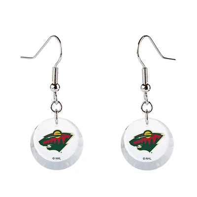 Women's Swarovski Minnesota Wild Team Logo Earrings