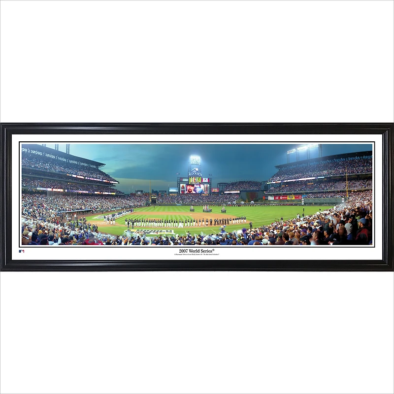 Colorado Rockies 13.5'' x 39'' 2007 World Series Standard Framed Panorama