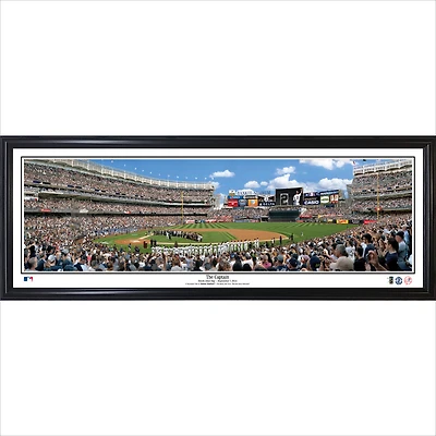 Derek Jeter New York Yankees 13.5'' x 39'' The Captain Standard Framed Panorama