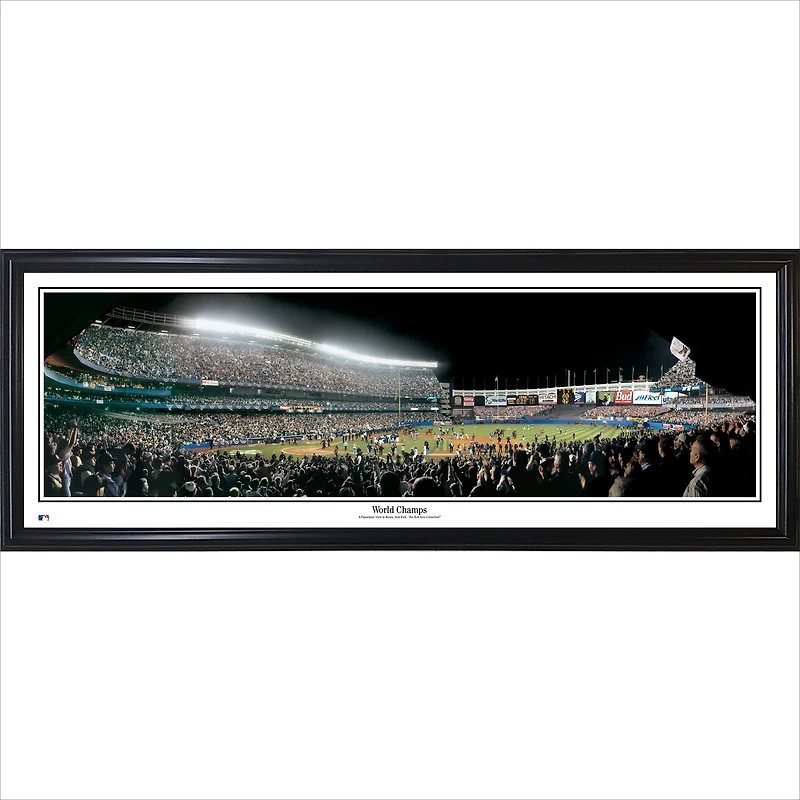 New York Yankees 13.5'' x 39'' World Champs Standard Framed Panorama