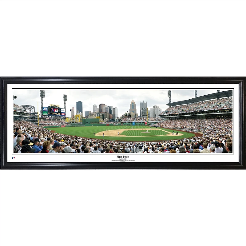 Pittsburgh Pirates 13.5'' x 39'' First Pitch at PNC Park Standard Framed Panorama