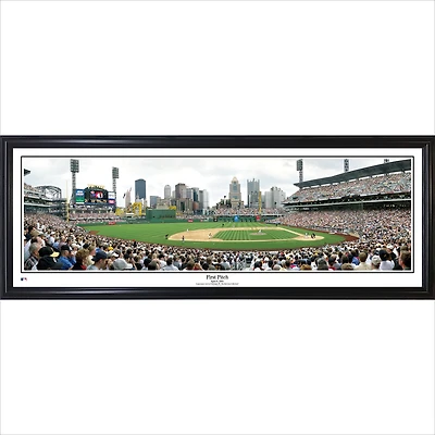 Pittsburgh Pirates 13.5'' x 39'' First Pitch at PNC Park Standard Framed Panorama