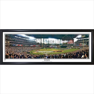 Seattle Mariners 13.5'' x 39'' Opening Day Standard Framed Panorama