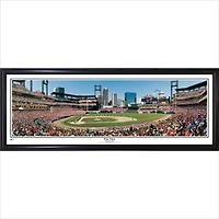 St. Louis Cardinals 13.5'' x 39'' First Pitch At Busch Stadium Standard Framed Panorama