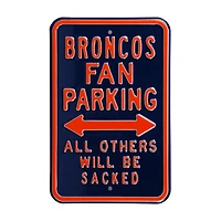 Denver Broncos Steel Parking Street Sign