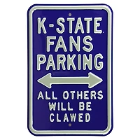 Kansas State Wildcats Steel Parking Street Sign