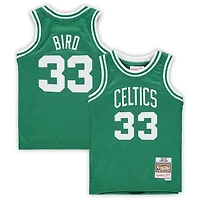 Preschool Mitchell & Ness Larry Bird Kelly Green Boston Celtics 1985/86 Hardwood Classics Throwback Team Jersey