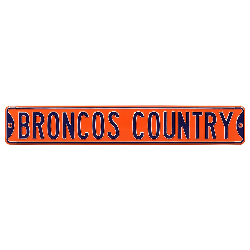 Denver Broncos 6'' x 36'' Steel Street Sign