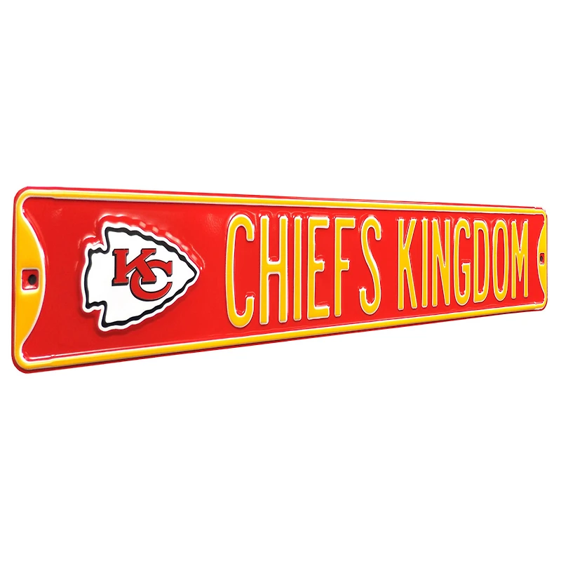 Kansas City Chiefs 6'' x 36'' Steel Street Sign