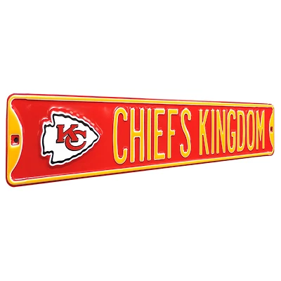 Kansas City Chiefs 6'' x 36'' Steel Street Sign