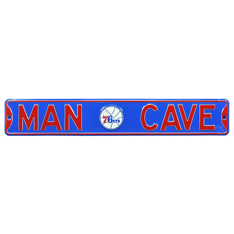 Philadelphia 76ers Man Cave Steel Street Sign