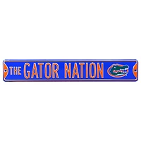 Florida Gators 6'' x 36'' Steel Street Sign