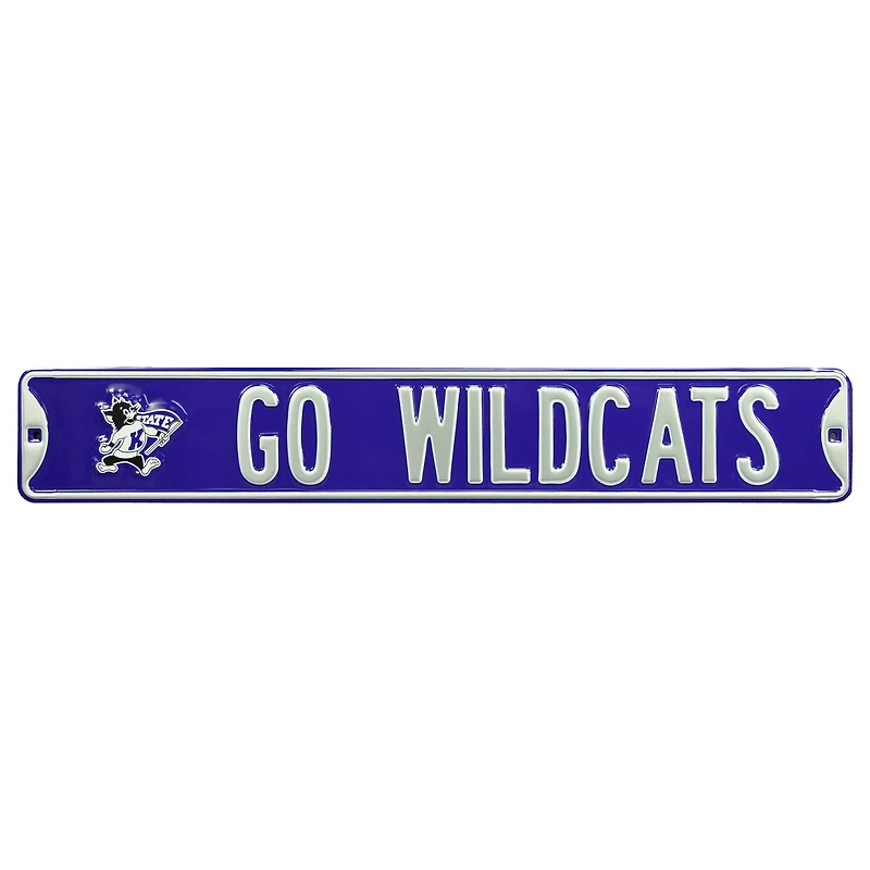 Kansas State Wildcats 6'' x 36'' Steel Street Sign