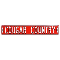 Houston Cougars 6'' x 36'' Steel Street Sign