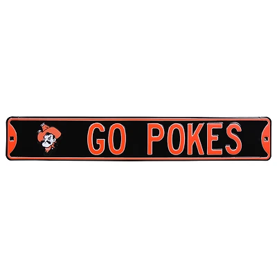Oklahoma State Cowboys 6'' x 36'' Steel Street Sign