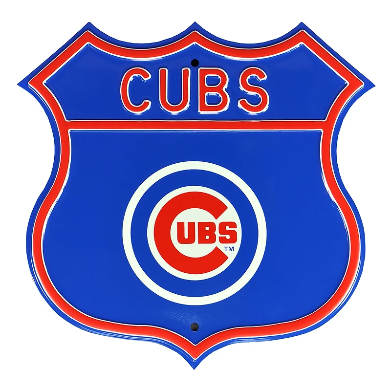 Chicago Cubs Steel Route Sign
