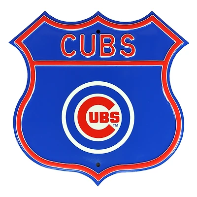 Chicago Cubs Steel Route Sign