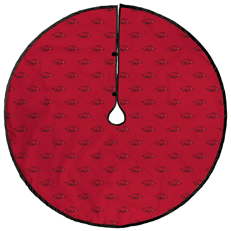 Arkansas Razorbacks Microplush Christmas Tree Skirt