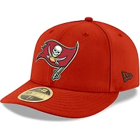 Men's New Era Red Tampa Bay Buccaneers Omaha Low Profile 59FIFTY Fitted Team Hat