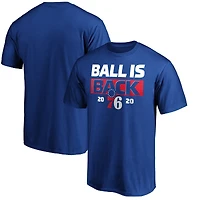 Men's Royal Philadelphia 76ers Ball Is Back T-Shirt
