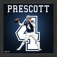 Highland Mint Dak Prescott Dallas Cowboys 13'' x 13'' Jersey Number Frame