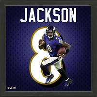 Highland Mint Lamar Jackson Baltimore Ravens 13'' x 13'' Jersey Number Frame