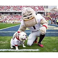 Georgia Bulldogs Unsigned Hairy Dawg with Uga Photograph