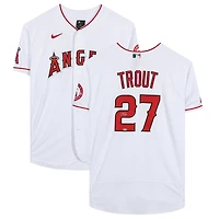 Mike Trout Los Angeles Angels Autographed White Nike Authentic Jersey