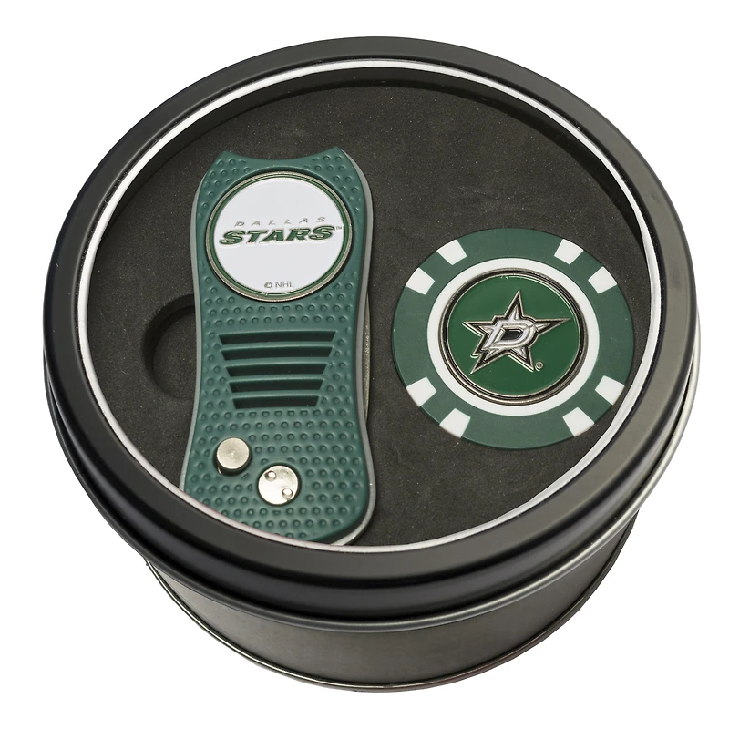 Dallas Stars Switch Chip Golf Tin Set