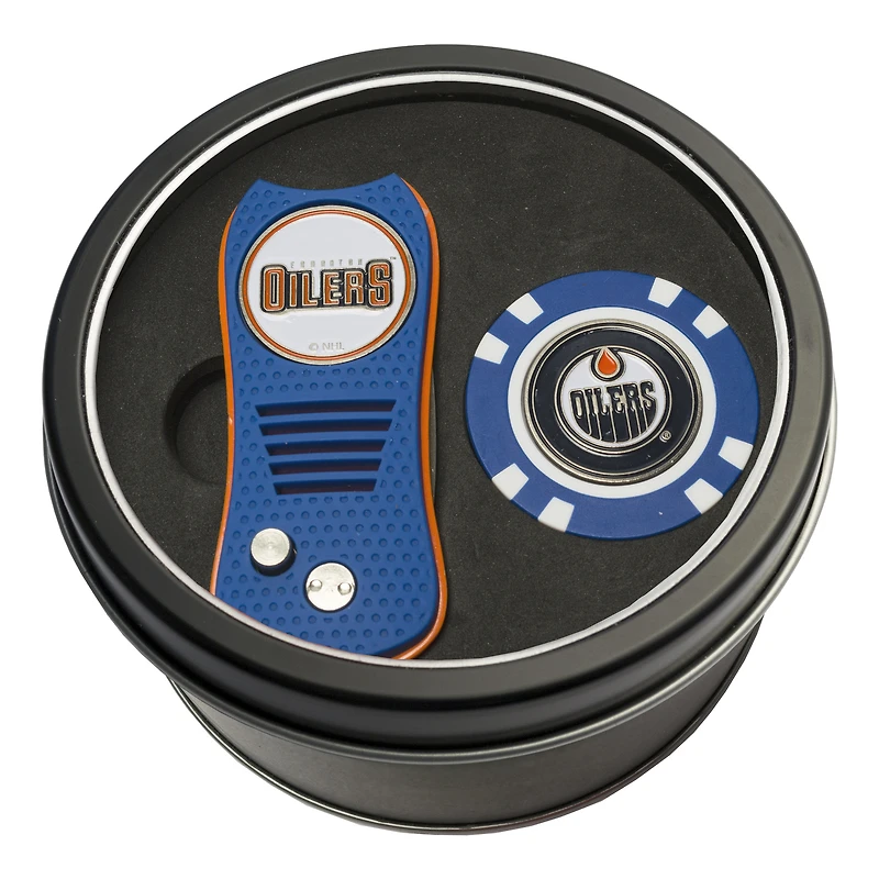 Edmonton Oilers Switch Chip Golf Tin Set