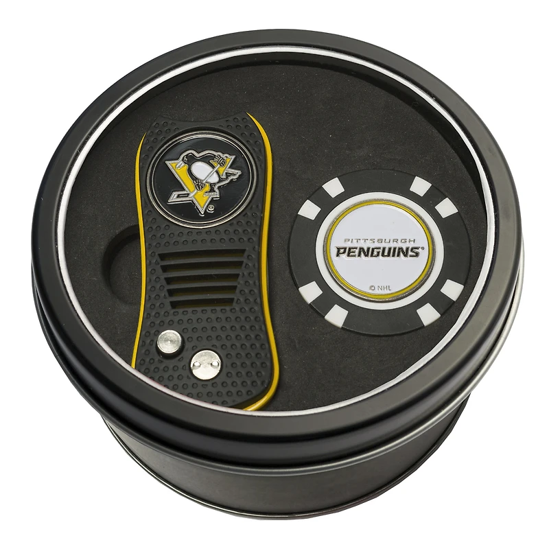 Pittsburgh Penguins Switch Chip Golf Tin Set