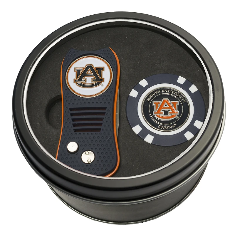 Auburn Tigers Switch Chip Golf Tin Set