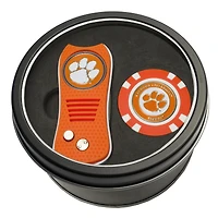Clemson Tigers Switch Chip Golf Tin Set