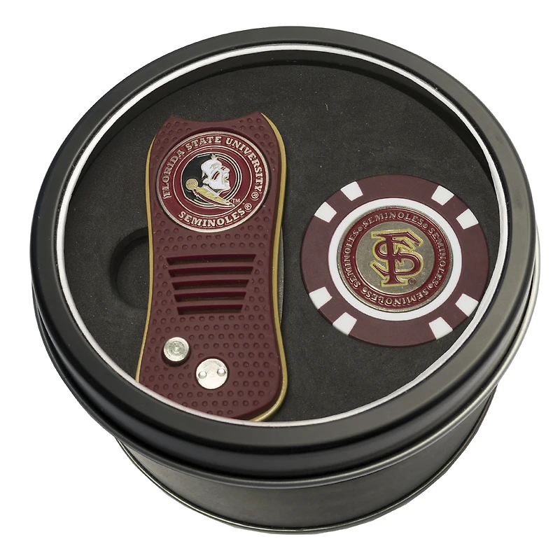 Florida State Seminoles Switch Chip Golf Tin Set