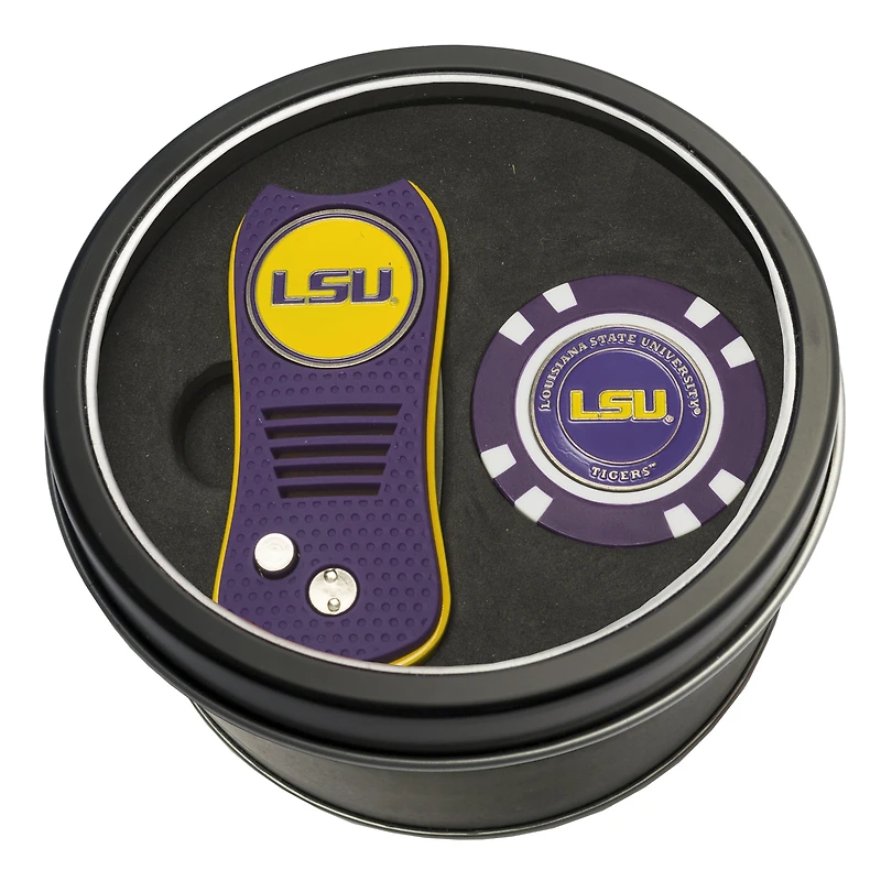 LSU Tigers Switch Chip Golf Tin Set