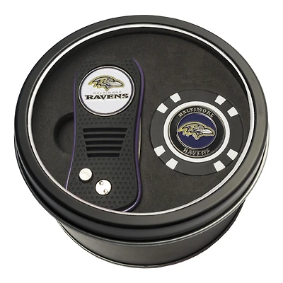 Baltimore Ravens Switch Chip Golf Tin Set
