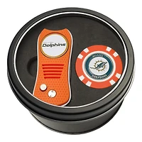 Miami Dolphins Switch Chip Golf Tin Set