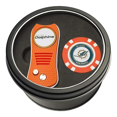 Miami Dolphins Switch Chip Golf Tin Set