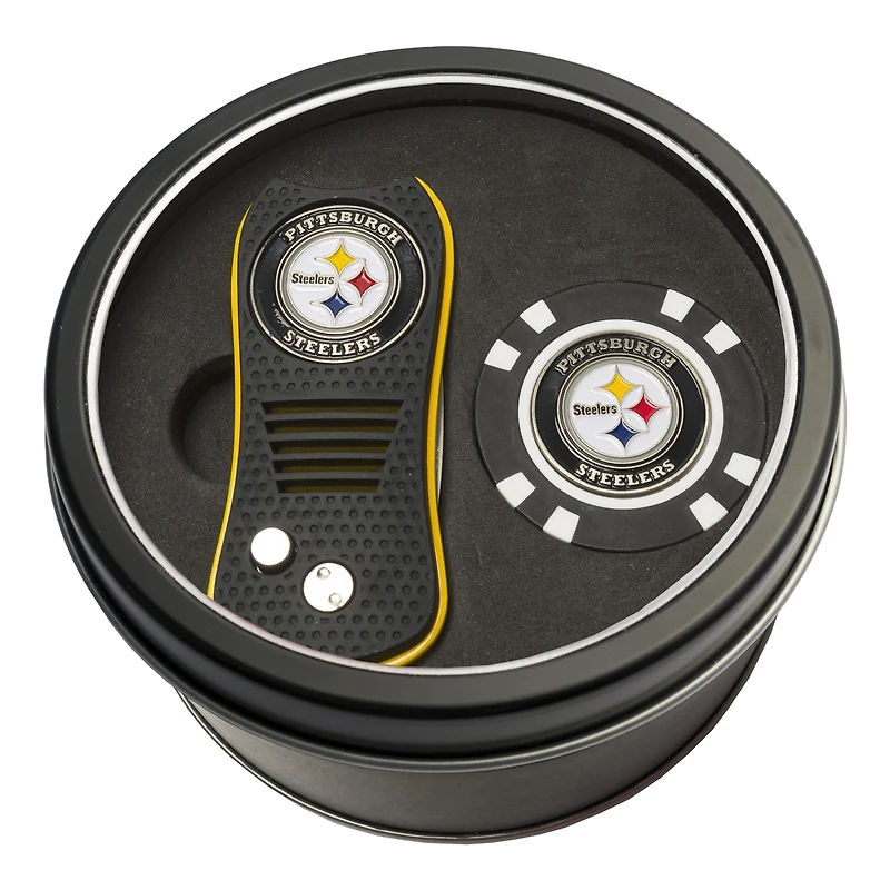 Pittsburgh Steelers Switch Chip Golf Tin Set