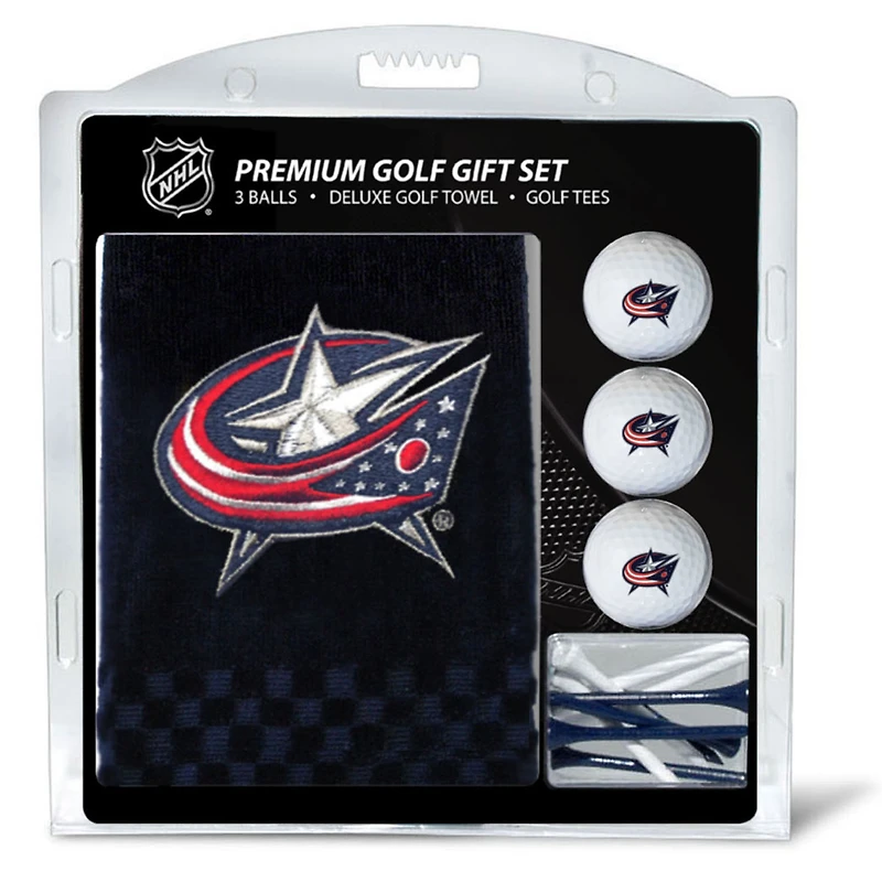 Columbus Blue Jackets Embroidered Golf Gift Set