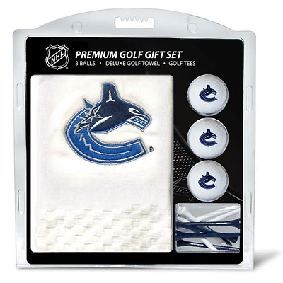 Vancouver Canucks Embroidered Golf Gift Set