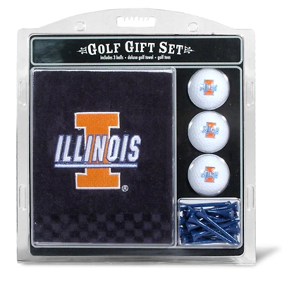 Illinois Fighting Illini Embroidered Golf Gift Set